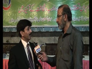 Ijaz Khan talked with Shakeel Anjum at Khana Farhang Jamhoori Islami Iran Lahore  (2)