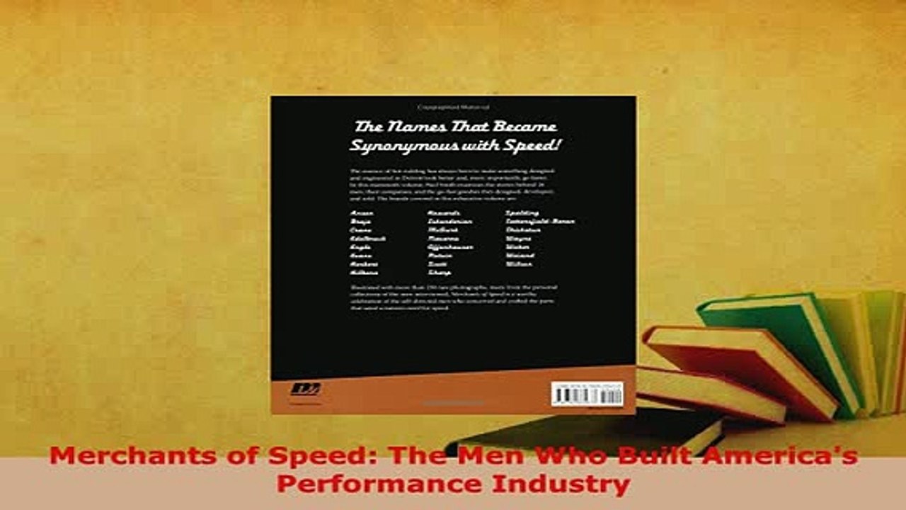 Download  Merchants of Speed The Men Who Built Americas Performance Industry PDF Online