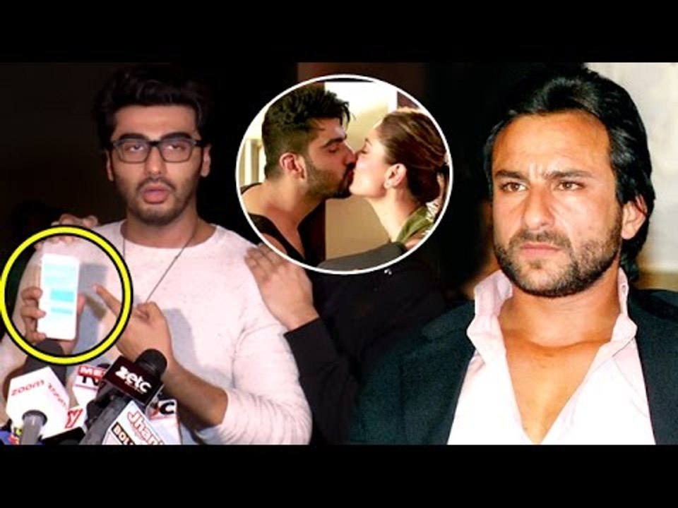 Arjun Kapoor Shows Saif's SMS Reply On Kissing Scenes In Ki & Ka - SHOCKING