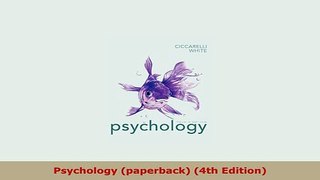 Download  Psychology paperback 4th Edition Free Books