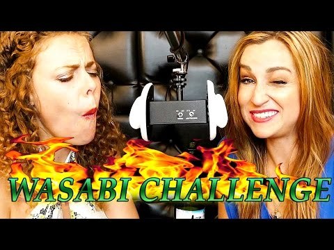 ASMR Eating Wasabi Peas & Sake Challenge, Whisper Ear to Ear Binaural Crunchy Mouth Sounds