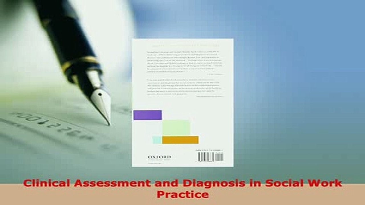 Download  Clinical Assessment and Diagnosis in Social Work Practice PDF Full Ebook