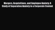 [PDF] Mergers Acquisitions and Employee Anxiety: A Study of Separation Anxiety in a Corporate