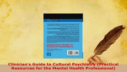 Download  Clinicians Guide to Cultural Psychiatry Practical Resources for the Mental Health Read Online