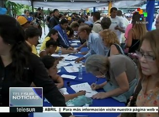 Venezuela: planillas entregadas por oposición son contabilizadas