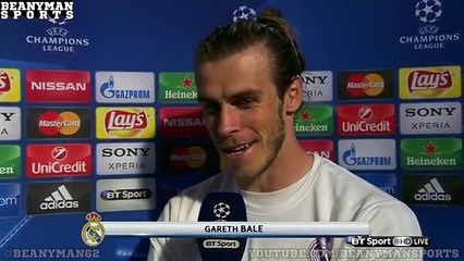 Real Madrid 1-0 Manchester City - Gareth Bale Post Match Interview