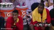 Kent Bazemore Taking a Nap During Game _ Hawks vs Cavaliers _ Game 2 _ May 4, 2016 _ NBA Playoffs
