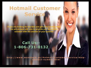 Hotmail account not working call Hotmail Customer  Service 1-806-731-0132  number