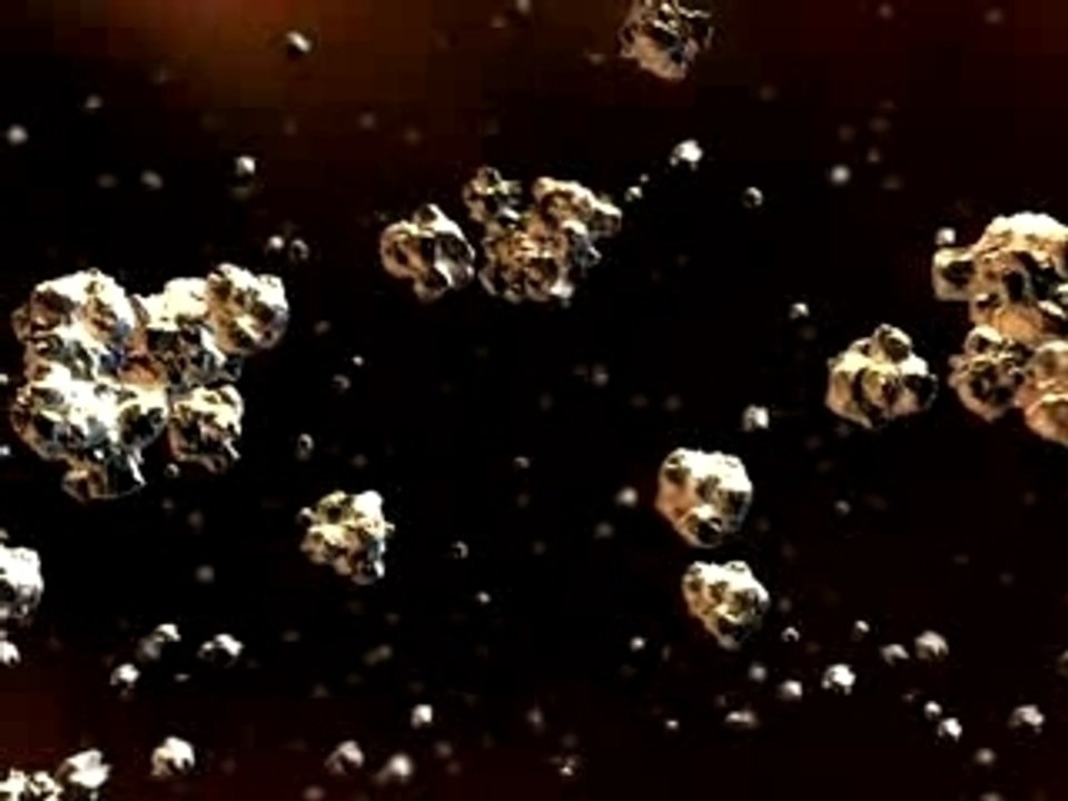 Formation d'un asteroide