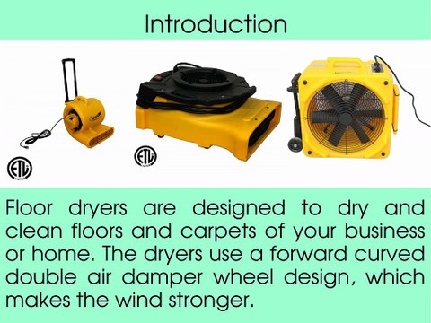 Floor Dryers for Home Improvements | Zoom Blowers