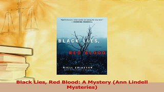 Download  Black Lies Red Blood A Mystery Ann Lindell Mysteries Free Books