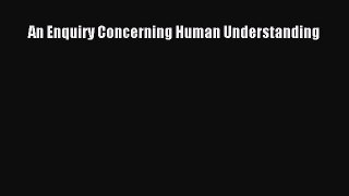 Read An Enquiry Concerning Human Understanding Ebook Free