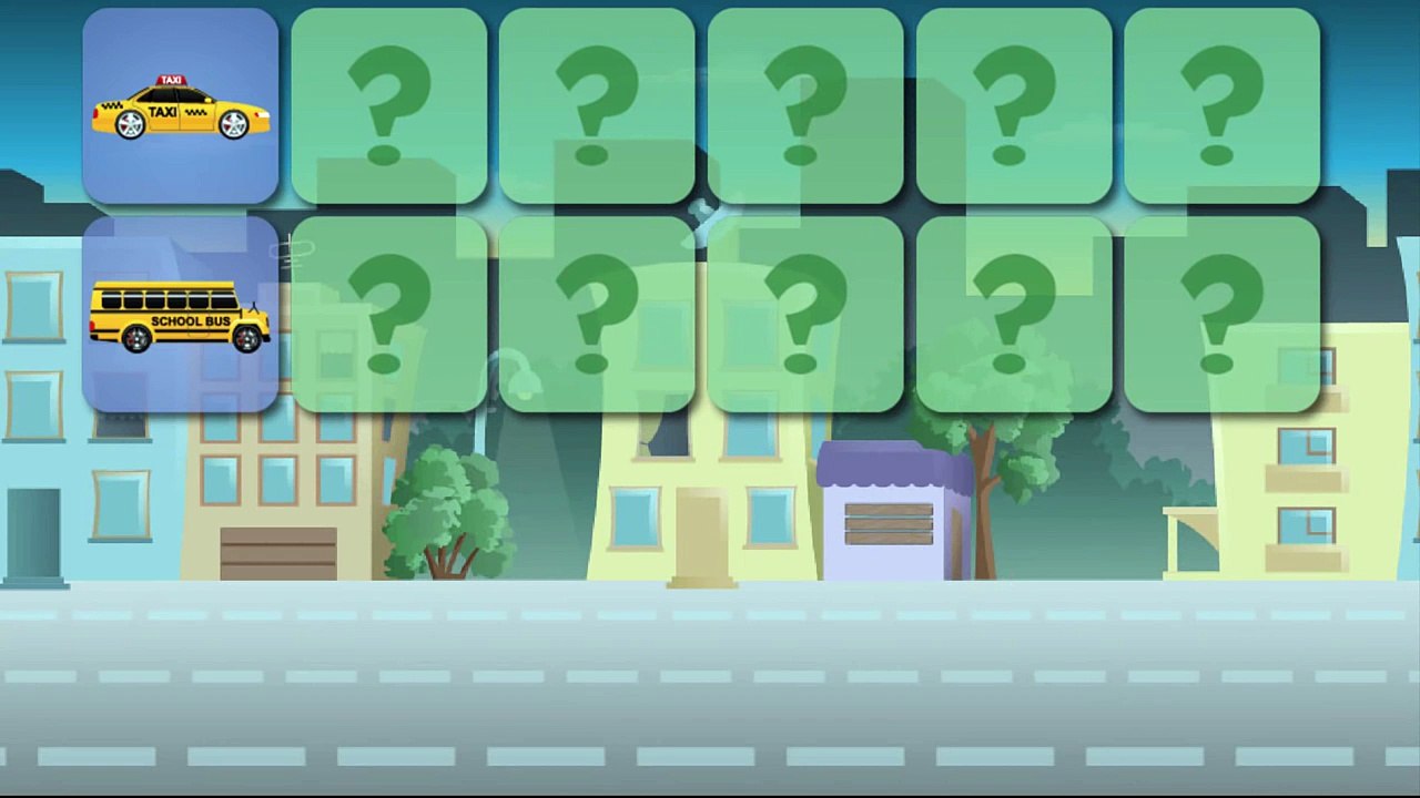 Learning Street Vehicles Cars Puzzle - Cars and Trucks - The Kids Educational