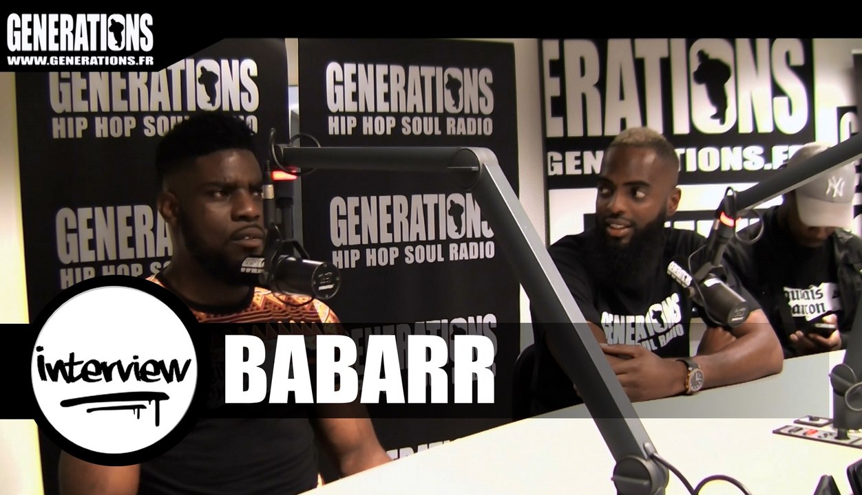 Babarr - Interview (Live des studios de Generations)