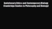 [PDF] Evolutionary Ethics and Contemporary Biology (Cambridge Studies in Philosophy and Biology)
