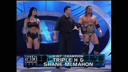 Mankind, The Rock, Shane McMahon, Chyna and Triple H Segment
