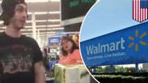 Woman at Walmart yells at man for using food stamps to buy groceries