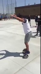 Frontflip sur un hoverboard