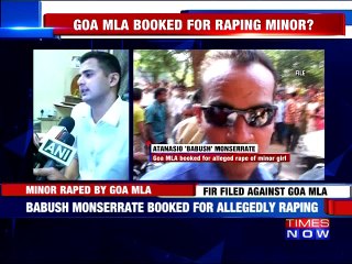 Goa MLA Booked for Raping Minor