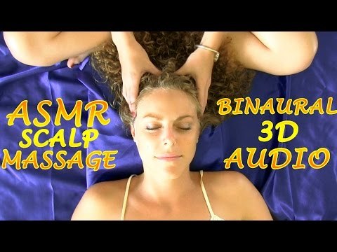 Binaural ASMR Face & Scalp Massage 3, Hair Play & Whisper Ear to Ear For Sleep & Relaxation