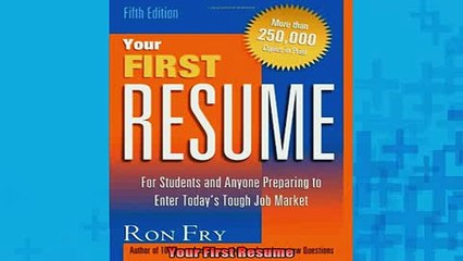 READ book  Your First Resume Free Online