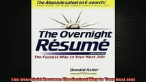 READ book  The Overnight Resume The Fastest Way to Your Next Job Full Free