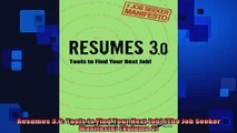 READ book  Resumes 30 Tools to Find Your Next Job The Job Seeker Manifesto Volume 2 Full EBook