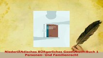 Download  NiederlÄNdisches BÜRgerliches GesetzbuchBuch 1 Personen Und Familienrecht  EBook
