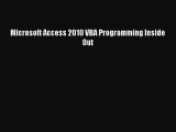 [Read PDF] Microsoft Access 2010 VBA Programming Inside Out Download Free