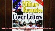 READ book  Military Resumes and Cover Letters Military Resumes  Cover Letters Online Free