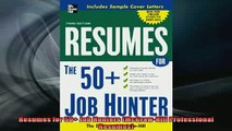 READ book  Resumes for 50 Job Hunters McGrawHill Professional Resumes Online Free