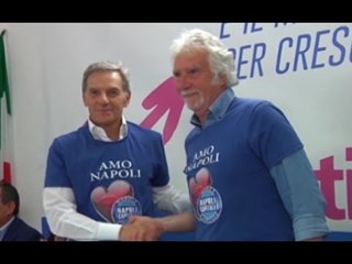 Napoli - Elezioni, Enzo Rivellini si allea con Gianni Lettieri (04.05.16)