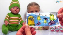 ✔ Кукла Беби Борн и Ярослава открывают Шоколадные Яйца с Сюрпризом. Baby Born / Surprise Eggs ✔