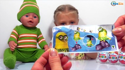✔ Кукла Беби Борн и Ярослава открывают Шоколадные Яйца с Сюрпризом. Baby Born / Surprise Eggs ✔