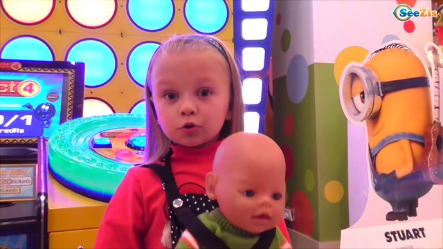 ✔ Кукла Беби Борн и Ярослава. Прогулка на детской площадке в Развлекательном Центре / Baby Born ✔