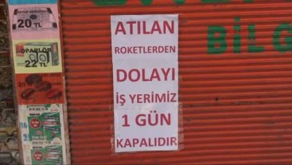 Kilis'te Esnaf Tepki İçin Kepenk Kapattı