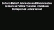 Read Do Facts Matter?: Information and Misinformation in American Politics (The Julian J. Rothbaum