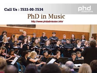 PhD in Music |7533-00-7534| Admission in India