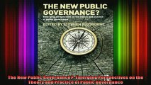EBOOK ONLINE  The New Public Governance Emerging Perspectives on the Theory and Practice of Public READ ONLINE
