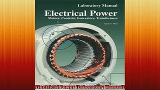 READ book  Electrical Power Laboratory Manual Online Free