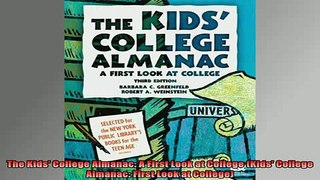 READ book  The Kids College Almanac A First Look at College Kids College Almanac First Look at Free Online