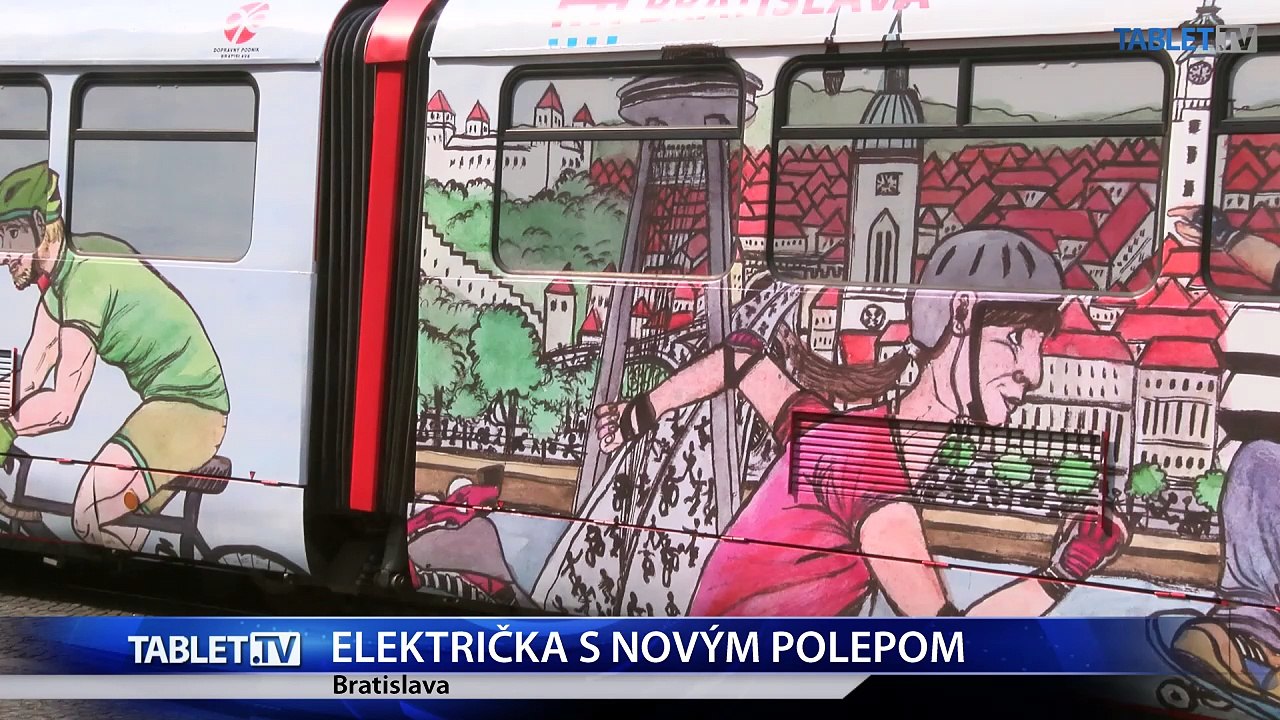 V Bratislave jazdí električka, ktorá upozorňuje na alternatívnu dopravu
