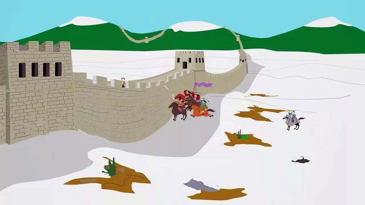 south park damn mongolians city wall (UNCENSORED) video Dailymotion