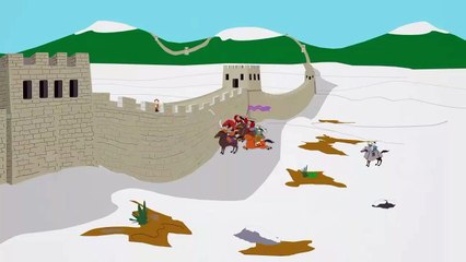 south park damn mongolians city wall (UNCENSORED)