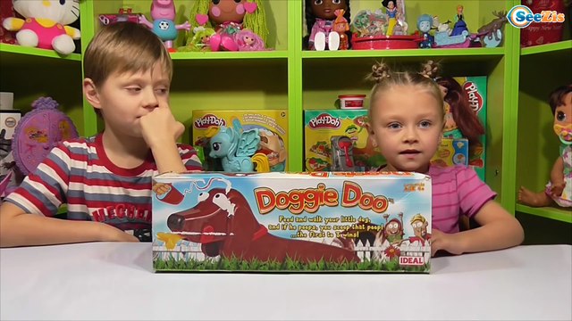 ✔ DOGGIE DOO. Ярослава и Игорек распаковывают новую игрушку / Yaroslava with Igorek unboxing new toy