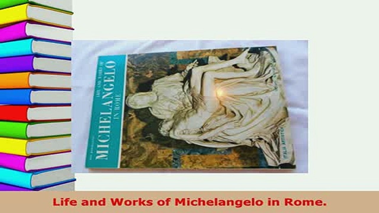 PDF  Life and Works of Michelangelo in Rome PDF Book Free