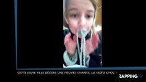 Cette jeune fille dévore une pieuvre vivante, la vidéo choc !