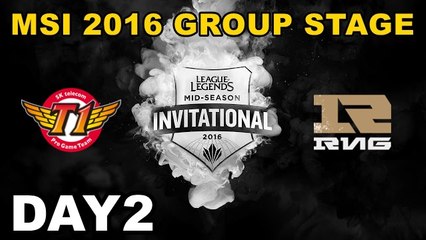 (LOL)SKT vs RNG Highlight (MSI 2016 季中邀請賽)Day2