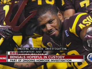 Local athlete and Bengals hopeful jailed in connection with homicide investigation