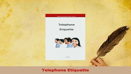 PDF  Telephone Etiquette Read Full Ebook